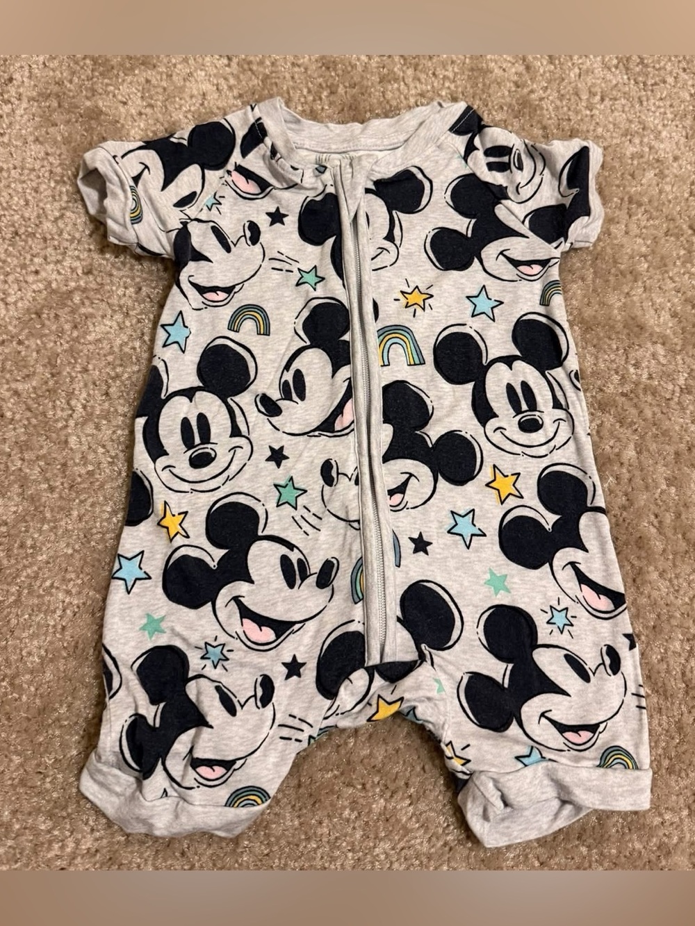 Little Sleepies Mickey Forever Shorty 0/3 months